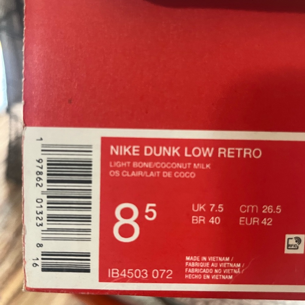 Nike Dunk Low Retro “Light Bone Cave Stone” - Picture 9 of 9